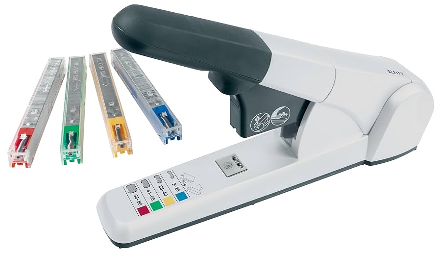 Amazon.com : Leitz Heavy Duty Stapler, 80 Sheet Capacity